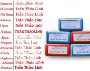 Chọn font chữ dấu tên theo yêu cầu